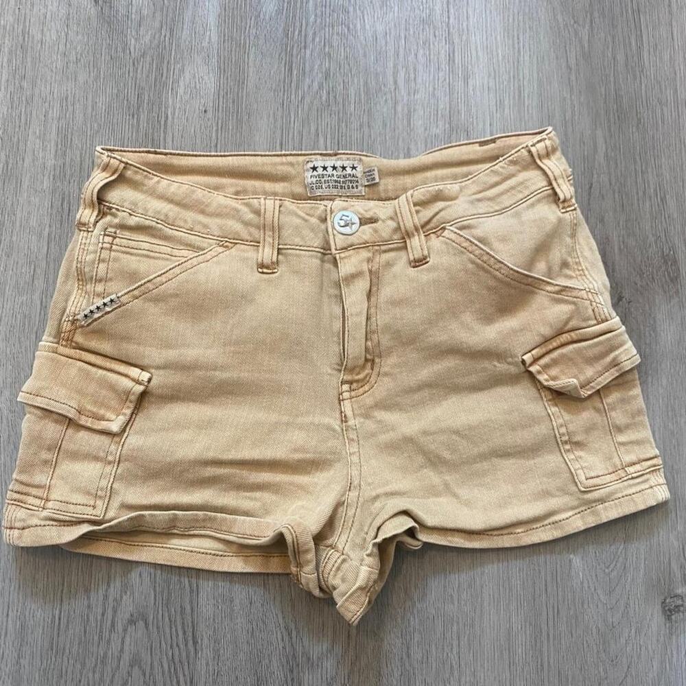 Five star general tan cargo shorts